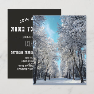 winter walk in the park invitation