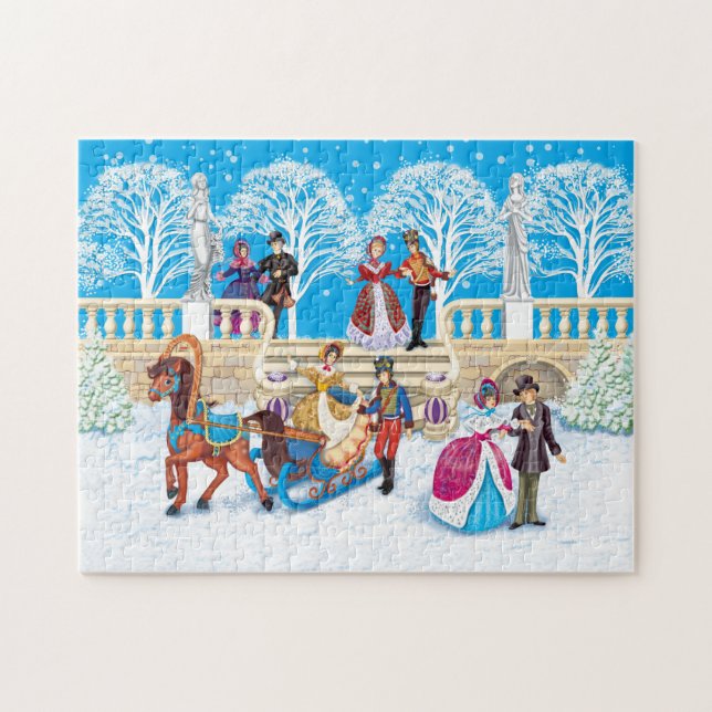 Winter walk jigsaw puzzle (Horizontal)