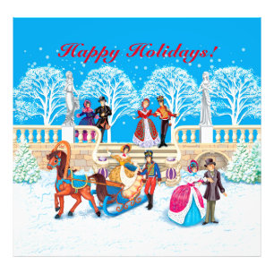 Winter walk photo print