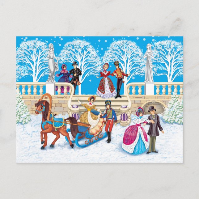 Winter walk postcard (Front)