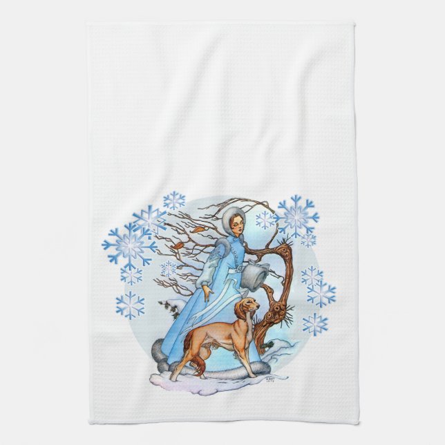 Winter Walk Tea Towel (Vertical)