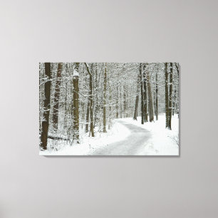 Winter Wandering Wrapped Canvas Print