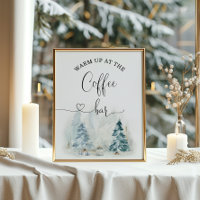 Winter Warm up at the coffee bar Poster