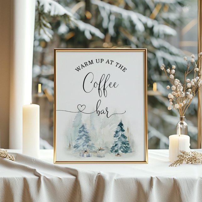 Winter Warm up at the coffee bar  Poster (Creator Uploaded)