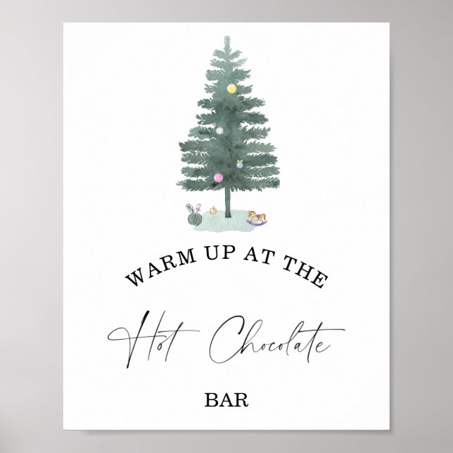 Winter Warm up at the Hot Chocolate bar Poster (Front)