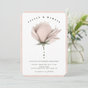 Winter warmth Floral Wedding Invitation