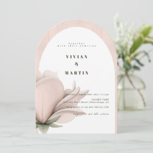 Winter warmth Floral Wedding Invitation
