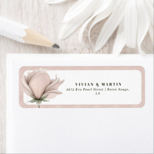 Winter warmth Single Big Floral Return Address