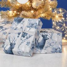 Winter Washi Chinoiserie | Stag & Winter Rose