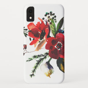 Winter Watercolor Elegant Floral Vintage Case-Mate iPhone Case