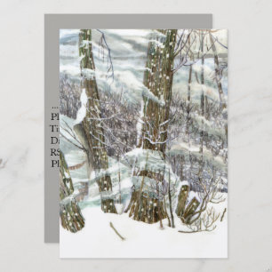 Winter Watercolor Invitation