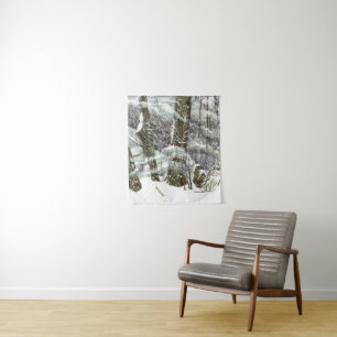 Winter Watercolor painting Tapestry