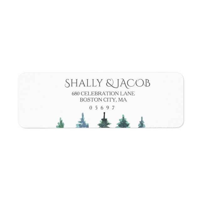 Winter Watercolor Wedding (Front)