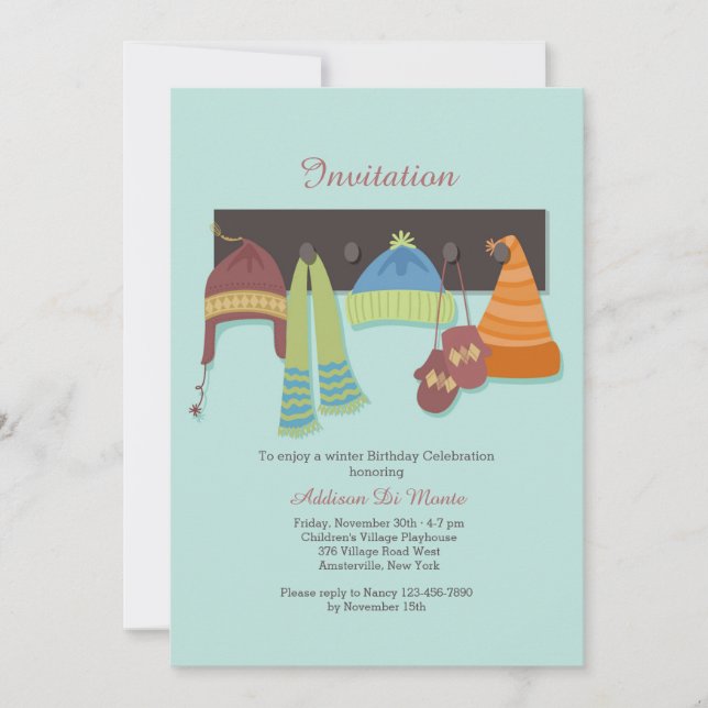Winter Wear Invitation (Front)