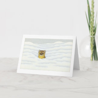 Winter Weasel - Christmas card