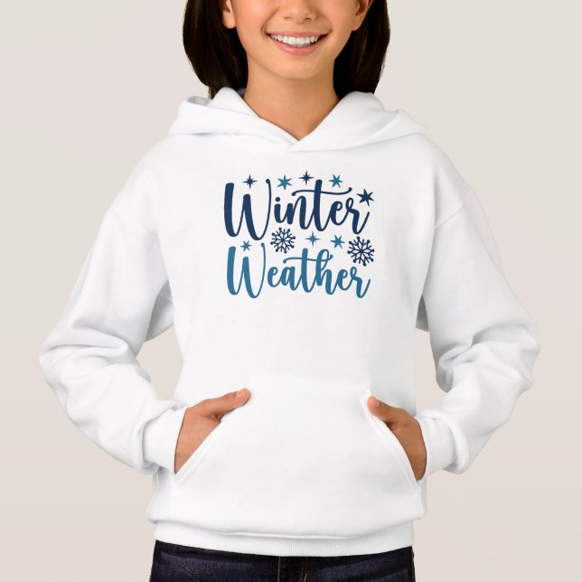 Winter Weather - Snowy Holiday Typography (Front)