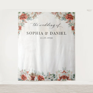Winter Wedding Backdrop Tapestry