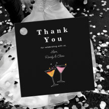 Winter Wedding Black and White Wine Bottle