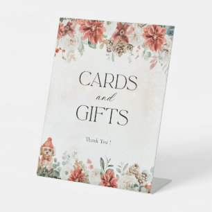 Winter Wedding Cards and Gifts Sign