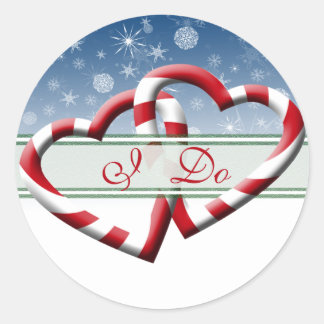 Winter Wedding Envelope Seals I Do