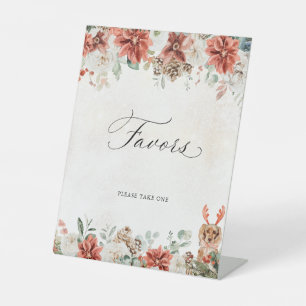 Winter Wedding Favours Sign