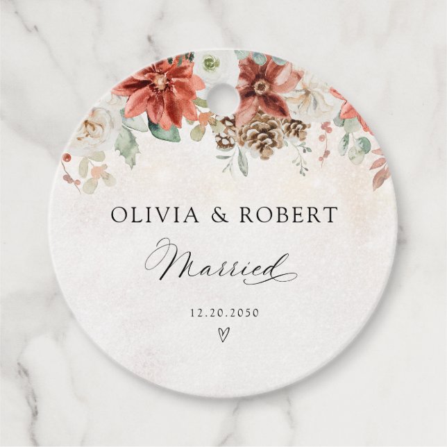 Winter Wedding Gift Tag (Front)
