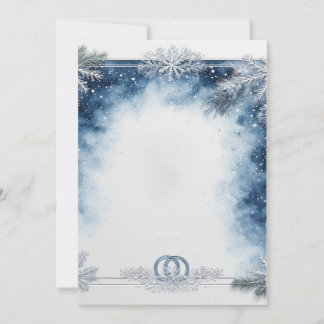 Winter wedding invitation