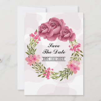 Winter Wedding Invitation Card Landscape Design