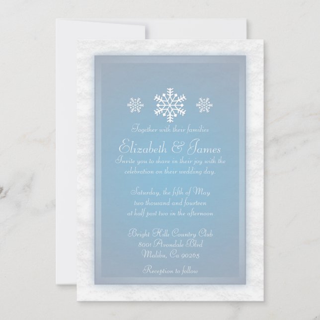 Winter Wedding Invitations (Front)