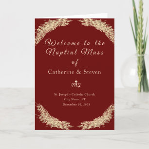 Winter Wedding Nuptial Mass with Photo Programme