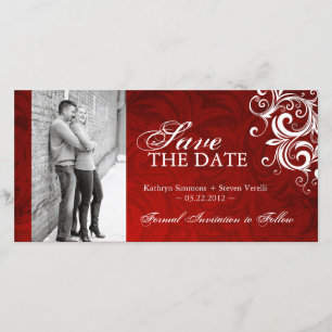 Winter Wedding - Photo Save The Date Invitation