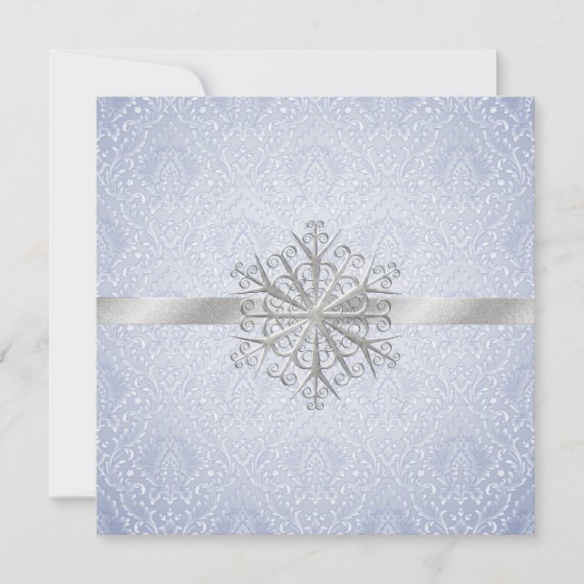 Winter Wedding Rehearsal Dinner Invitation (Front)