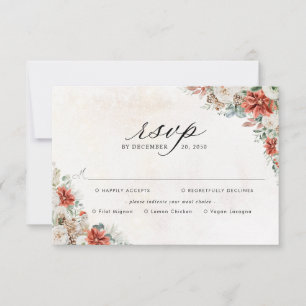 Winter Wedding RSVP Card