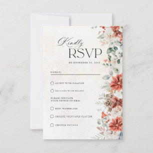 Winter Wedding RSVP Card
