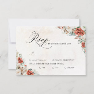 Winter Wedding RSVP Card