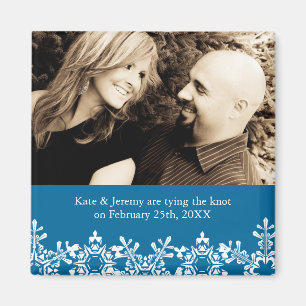 Winter Wedding Save the Date Magnet