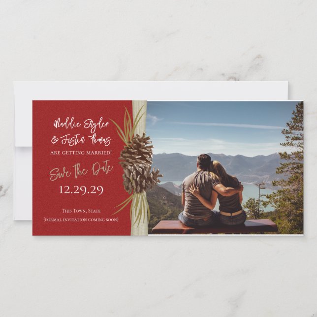 Winter Wedding Save the Date Photo (Front)