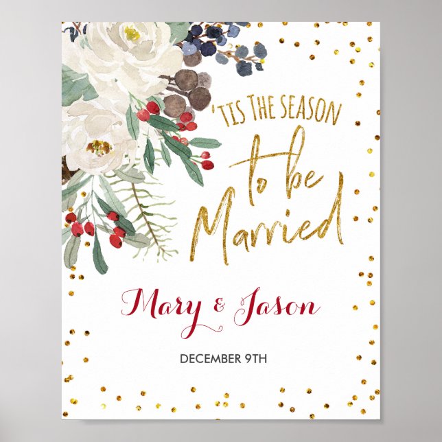 Winter Wedding Sign (Front)