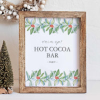 Winter Wedding Sign Hot Chocolate Bar Sign