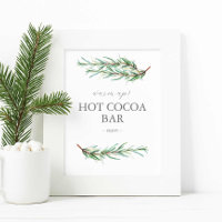 Winter Wedding Sign Hot Chocolate Bar Sign