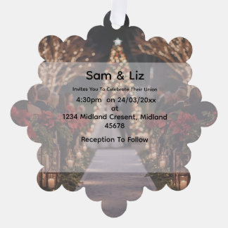 Winter Wedding Snowflake Decorative Invitation