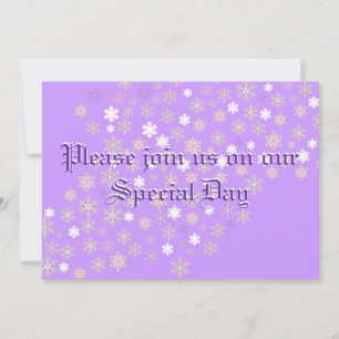 Winter Wedding Snowflakes Invitation