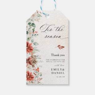 Winter Wedding Thank You Gift Tag