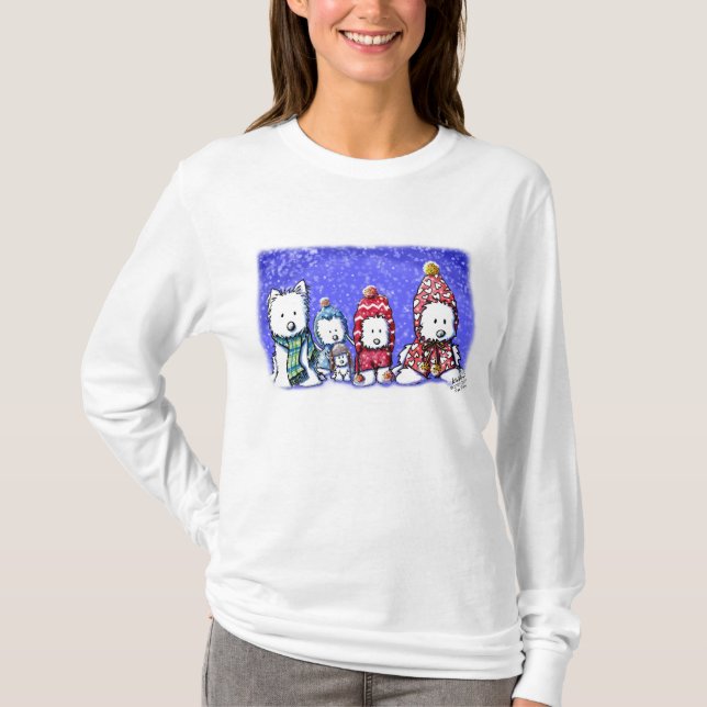 Winter Westies Light Apparel T-Shirt (Front)