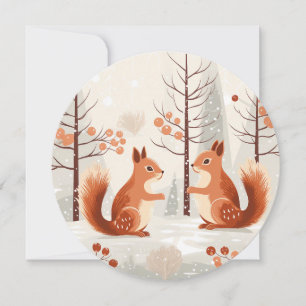 Winter Whispers – A Squirrel’s Holiday Greeting Card
