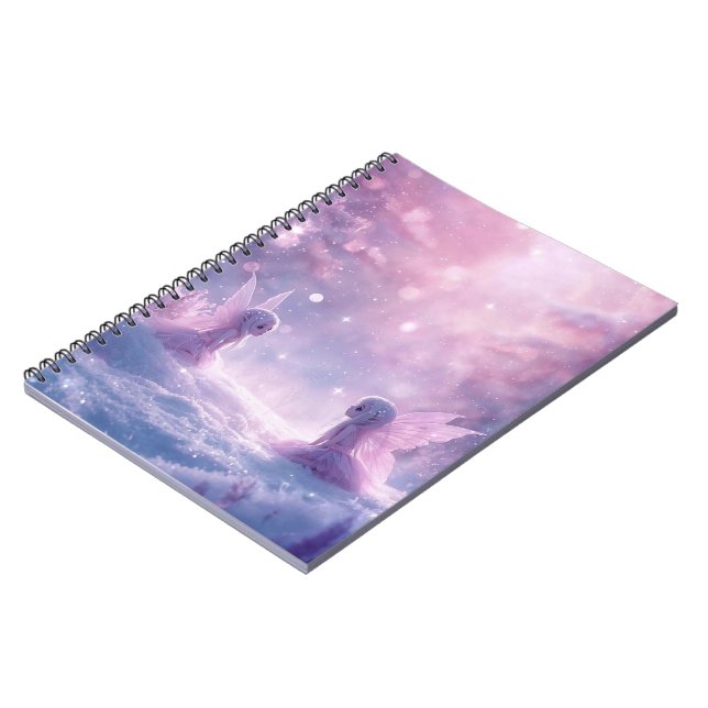 Winter Whispers and Fairy Light Notebook (Left Side)