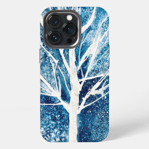 Winter white birch tree Christmas iPhone 13 Pro Case