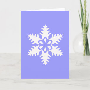 Winter White Christmas Snowflake Holiday Card