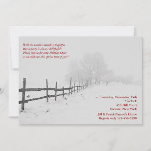 Winter White Invitation