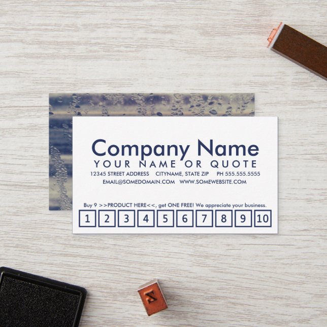 winter window loyalty program card (Front/Back In Situ)